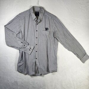 Antigua Penn State Nittany Lions NCAA Gingham Check Button Down‎ Shirt Mens L